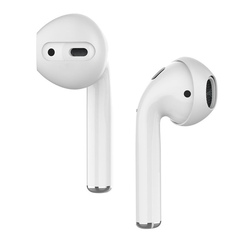Ahastyle Earpads Silikon (3-pack) Apple AirPods vit - Öronkuddar - Öronpluggar - Öronproppar