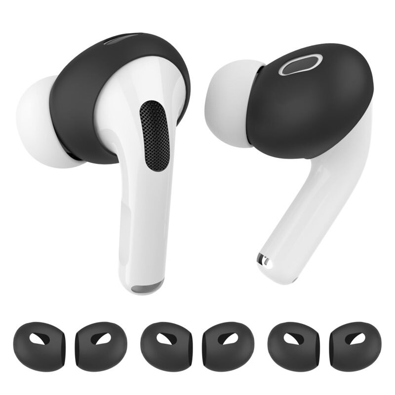 Ahastyle Earpads Silikon (3-pack) Apple AirPods Pro 2 svart - Öronkuddar - Öronpluggar - Öronproppar