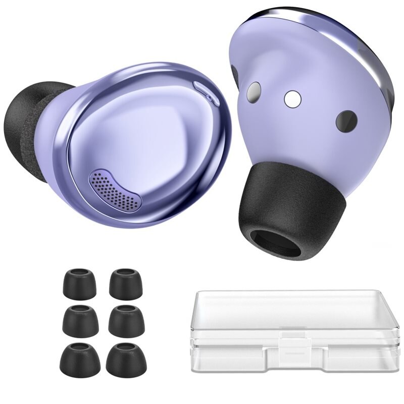 Ahastyle Memory Foam Ear Tips (3-pack) Samsung Galaxy Buds 2 Pro svart - Öronkuddar - Öronpluggar - Öronproppar