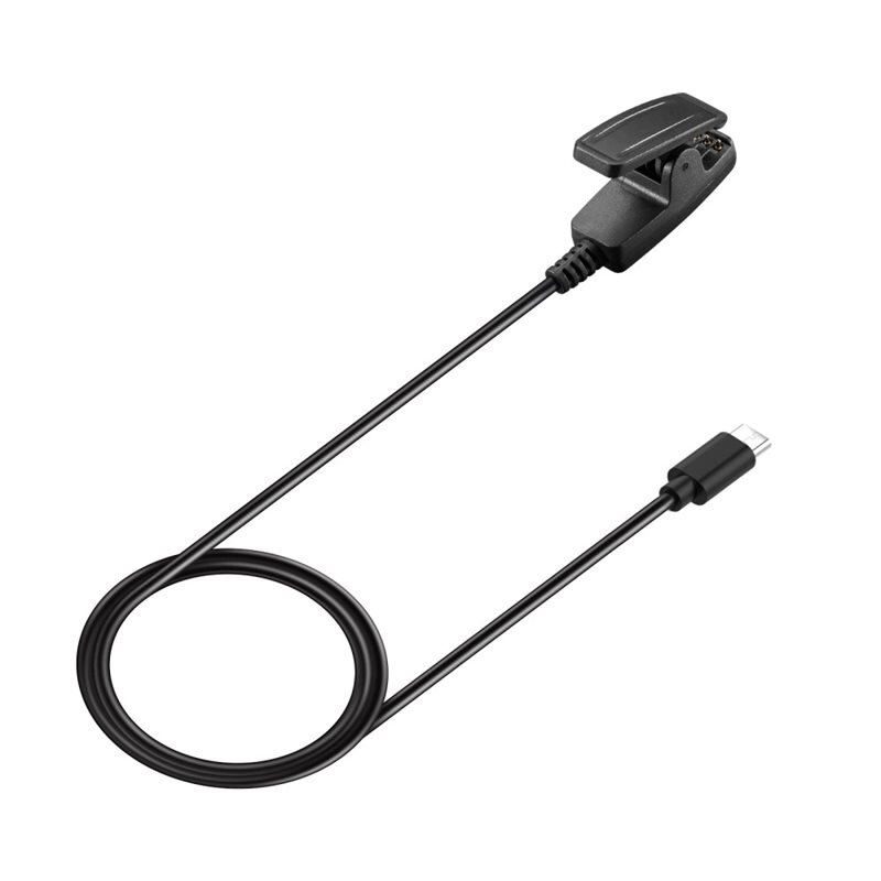 Laddningskabel USB-C 1m Garmin Vivomove Trend Svart