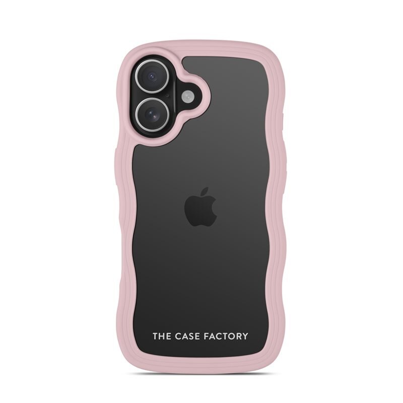 The Case Factory The Wave Case iPhone 16 Rosa