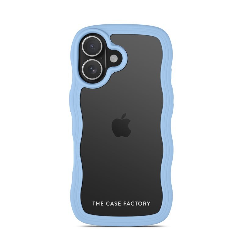 The Case Factory The Wave Case iPhone 17 Blå