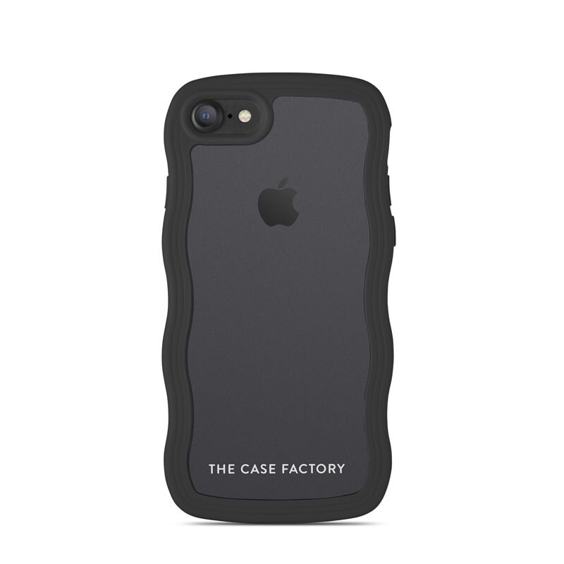 The Case Factory The Wave Case iPhone SE 2022 Svart