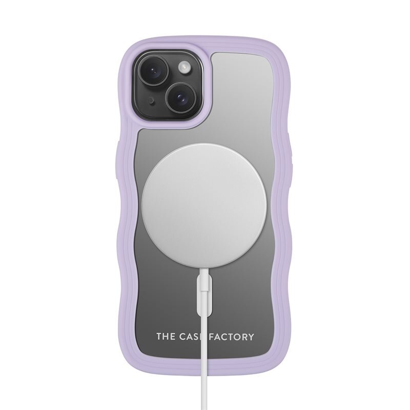 The Case Factory The Wave Mag Case iPhone 14 Lila