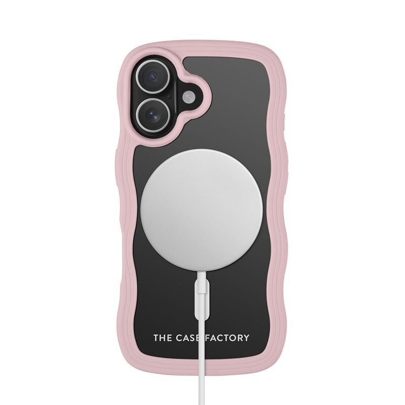 The Case Factory The Wave Mag Case iPhone 17 Rosa