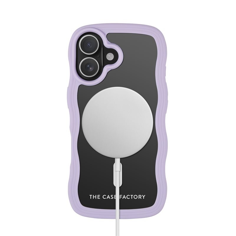 The Case Factory The Wave Mag Case iPhone 16 Lila