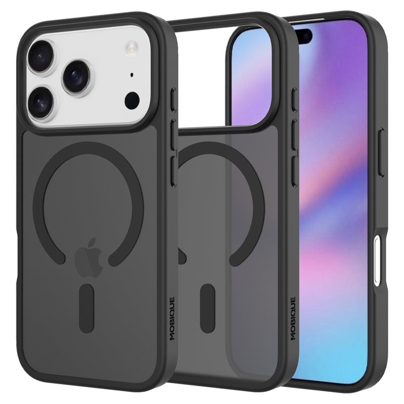 Mobique Magnetic Hybrid Skal iPhone 17 Pro Max Frosted Black