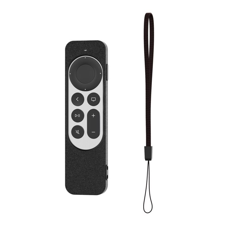 Silikonskal Apple TV 4K 2021 Fjärrkontroll svart - Skyddande skal i silikon
