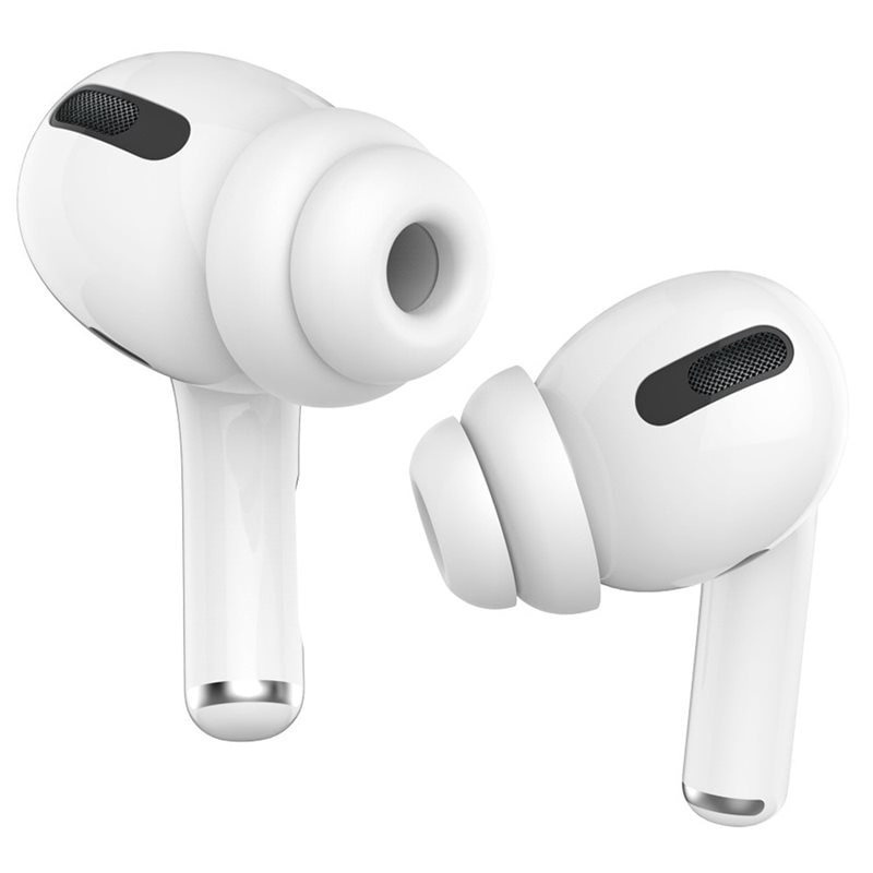 Ahastyle Soft Ear Tips (2-pack) AirPods Pro vit (Large) - Öronkuddar - Öronpluggar - Öronproppar