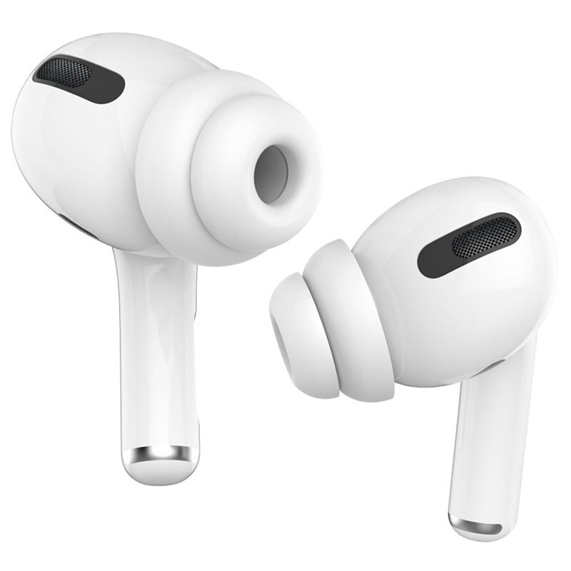Ahastyle Soft Ear Tips (2-pack) AirPods Pro vit (Small) - Öronkuddar - Öronpluggar - Öronproppar