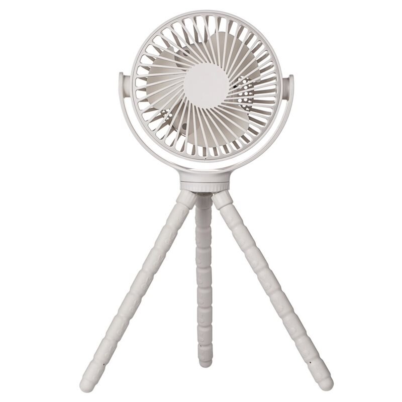Portabel fläkt med flexibla ben, Vit