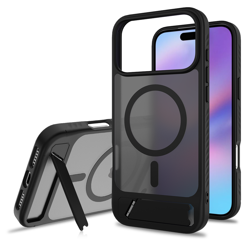 Magnetiskt Skal med Ställ iPhone 17 Pro Max Svart