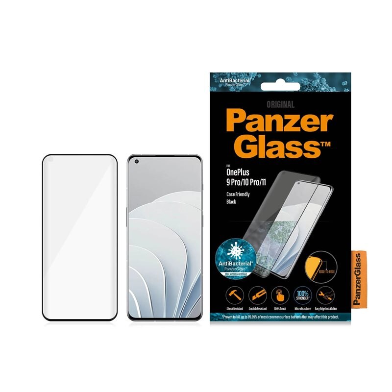 PanzerGlass OnePlus 10 Pro/OnePlus 11/OnePlus 9 Pro Skärmskydd Ultra Wide Fit - Skärmskydd med oslagbar kvalitet. Bästa skyddet för skärmen