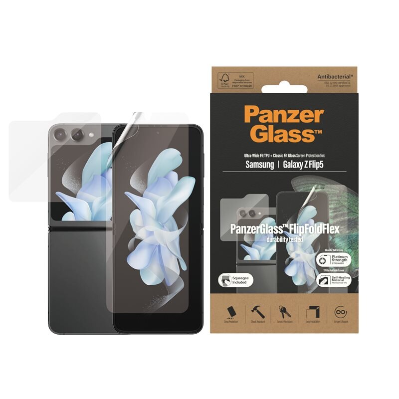 PanzerGlass Samsung Galaxy Flip 5 Screen Protector (Inner & outer) - Skärmskydd