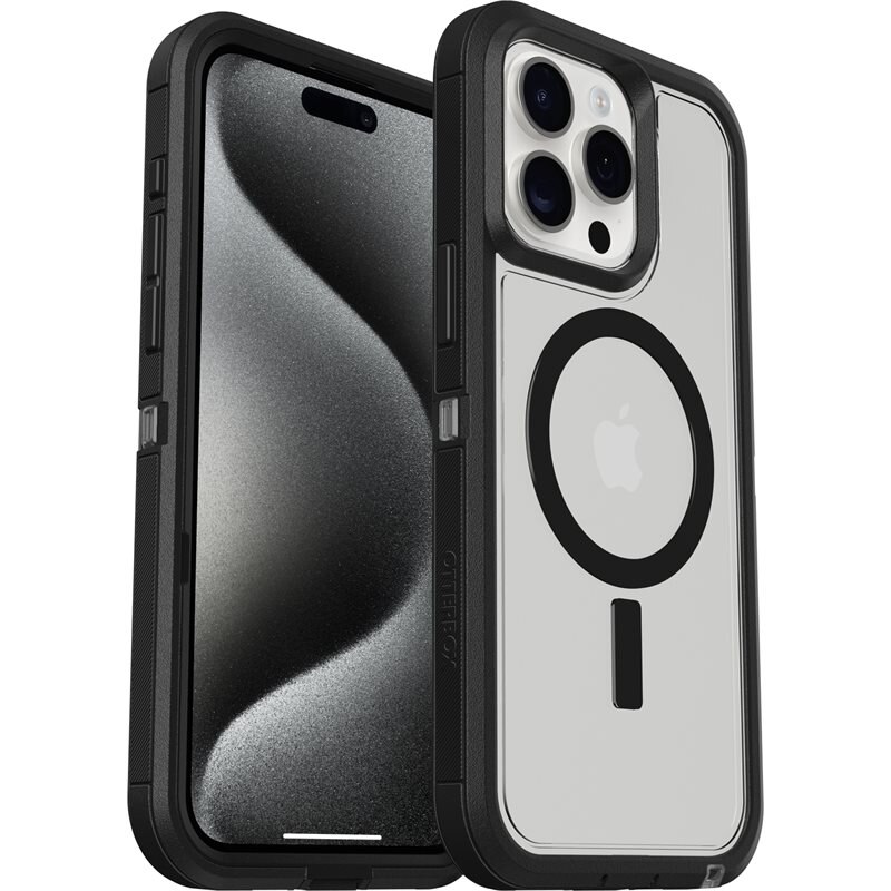 Otterbox Defender XT Skal iPhone 15 Pro Max Clear/Black