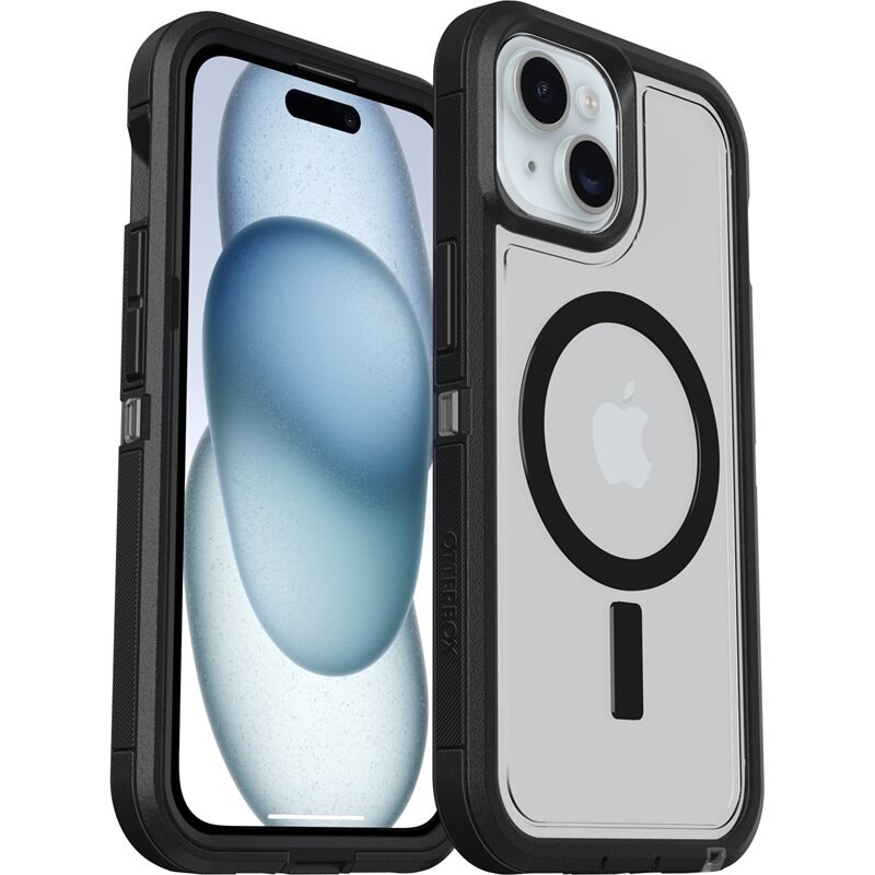 Otterbox Defender XT Skal iPhone 15 Svart/transparent