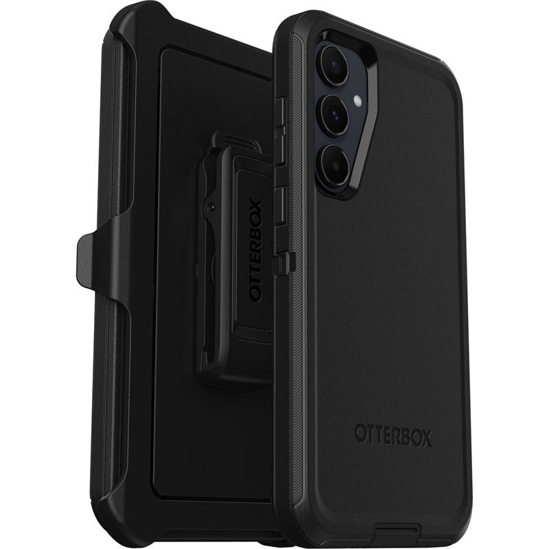 Otterbox Defender Skal Samsung Galaxy A55 Svart - Skal med extremt stötskydd. Hölster med bältesklämma ingår
