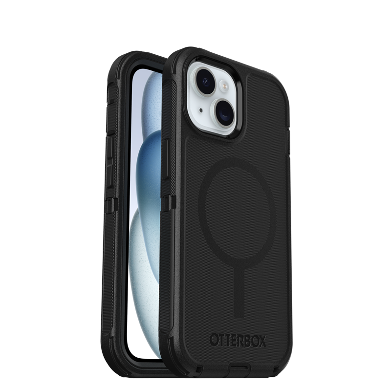 Otterbox Defender Skal iPhone 13 Svart - Skal med extremt stötskydd. Hölster med bältesklämma ingår