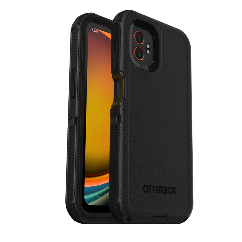 Otterbox Defender Skal Samsung Galaxy Xcover 7 Pro Svart - Skal med extremt stötskydd. Hölster med bältesklämma ingår