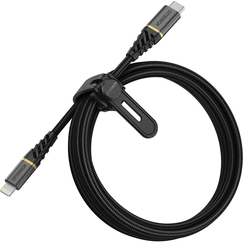 Otterbox USB-C -> Lightning Laddkabel 1m Premium Fast Charge svart