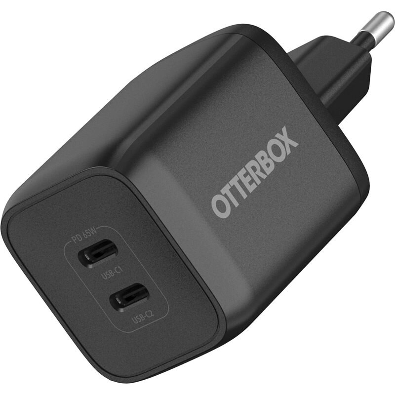 Otterbox Väggladdare USB-C Dual Port 65W Black