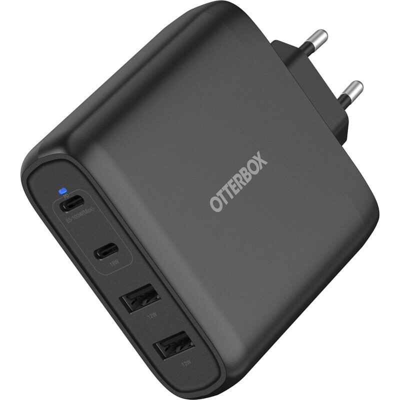 Otterbox Väggladdare USB-C Four Port 100W Black