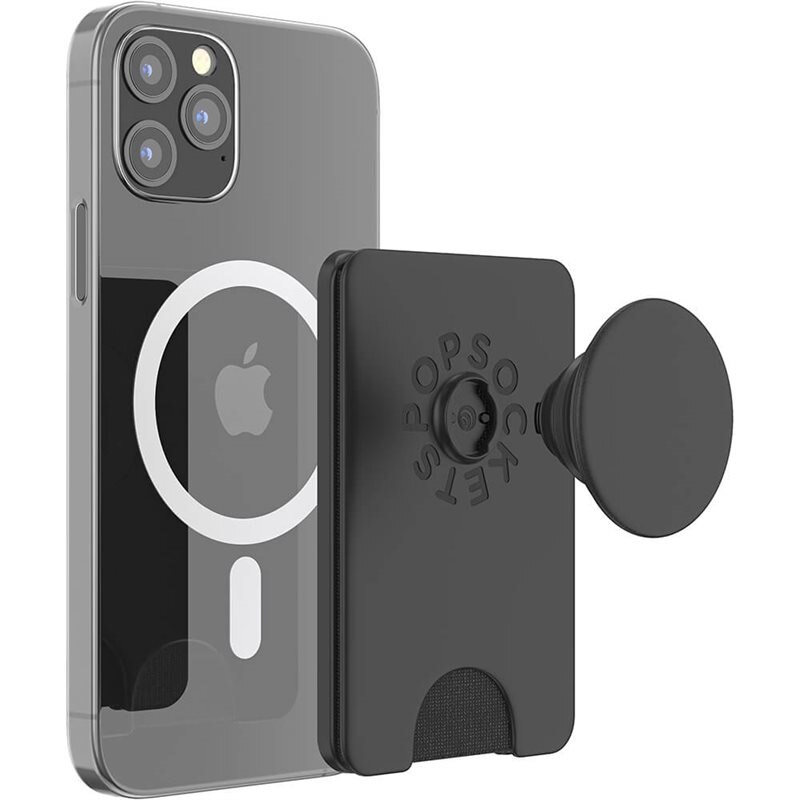 PopSockets PopWallet+ MagSafe Avtagbar Mobilplånbok svart