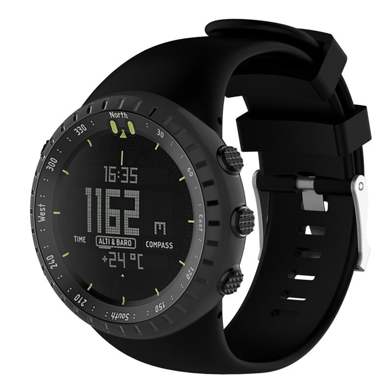 Silikonarmband Suunto Core Svart - Sportigt armband perfekt för träningen