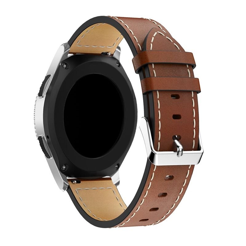 Läderarmband Xiaomi Watch S3 Brun - Snyggt armband i läder