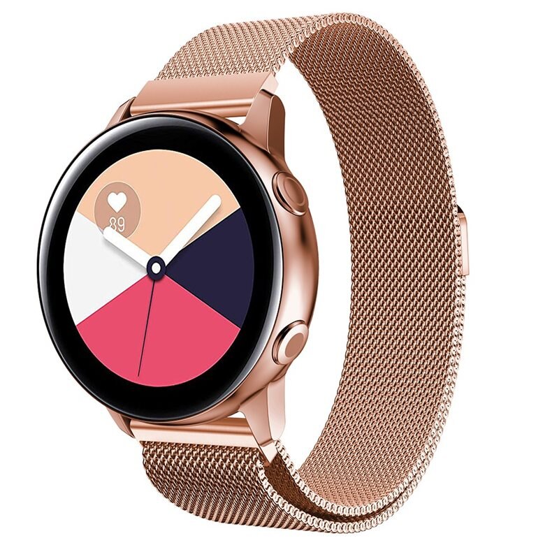 Armband Milanese Samsung Galaxy Watch 5 44mm Roséguld - Lyxigt armband med magnetisk stängning - Rostfritt stål