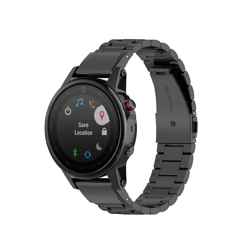 Metallarmband Garmin Instinct 2S Svart - Armband i lyxig och stilren design