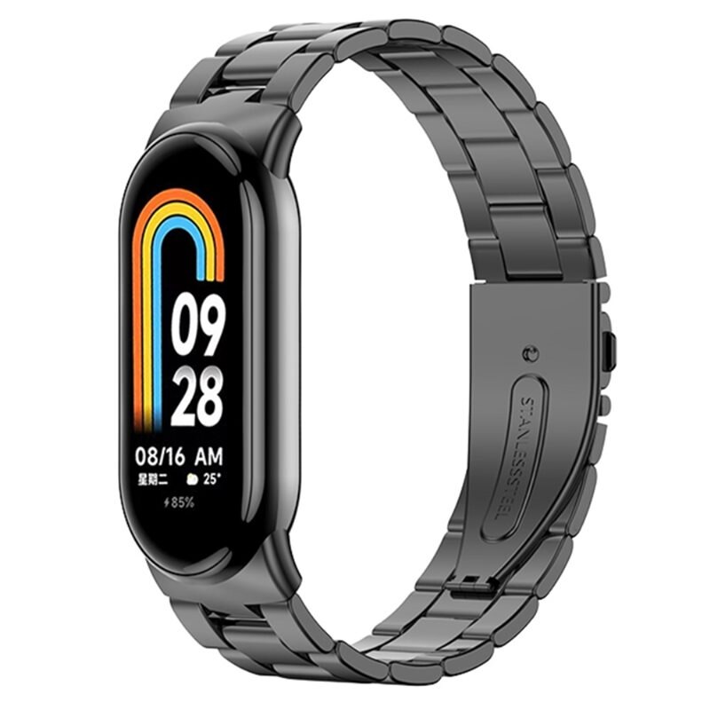 Metallarmband Xiaomi Smart Band 8 svart - Armband i lyxig och stilren design