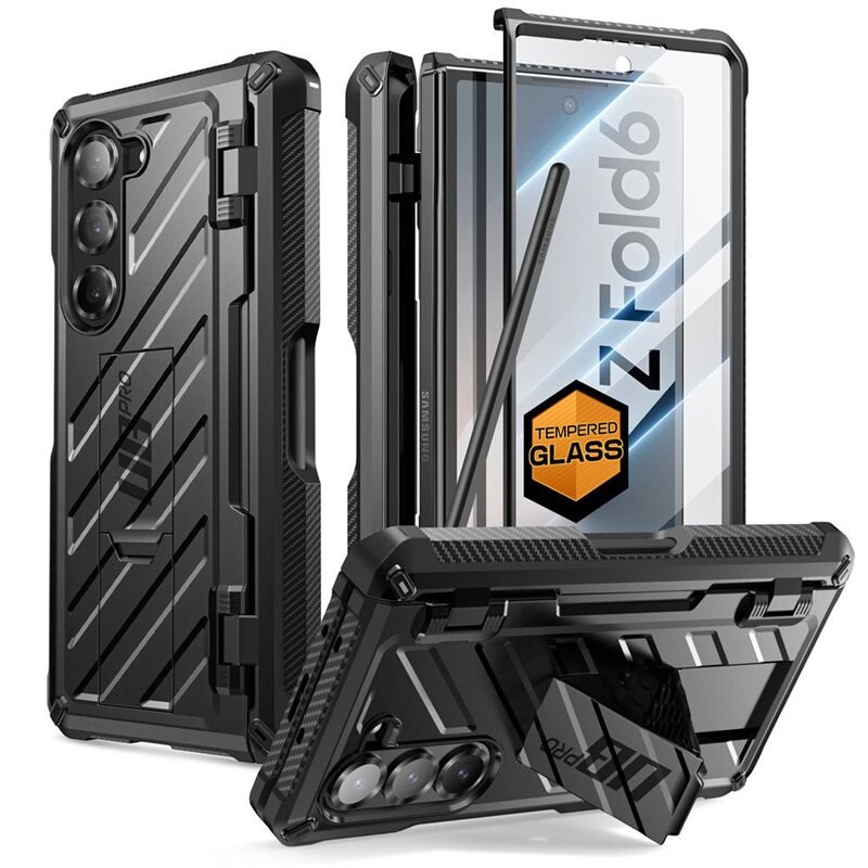 SUPCASE Unicorn Beetle Pro Pen Case Samsung Galaxy Z Fold 6 Black