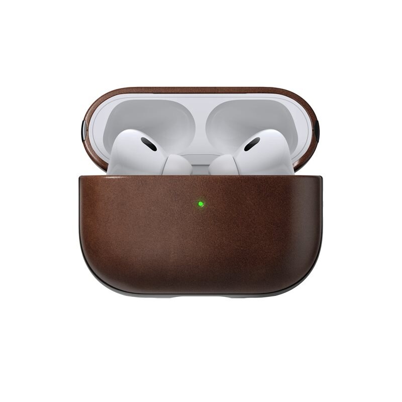 Nomad AirPods Pro 2 Modern Skal Horween Leather Rustic Brun - Skal i högkvalitativt läder