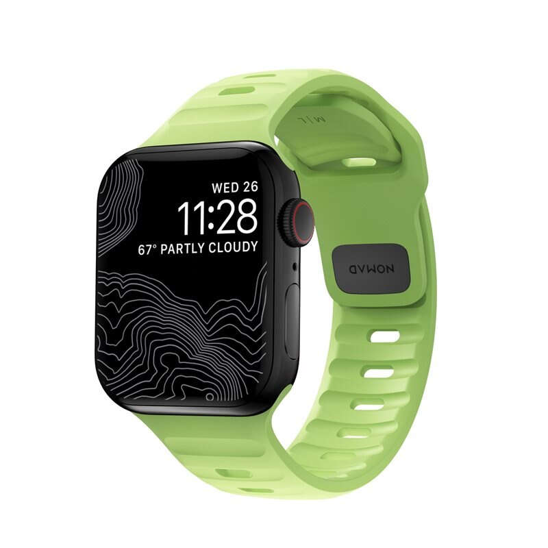 Nomad Apple Watch 41mm Series 7 Sport Band Glow 2.0 - Limited edition - Sportigt armband av hög kvalitet