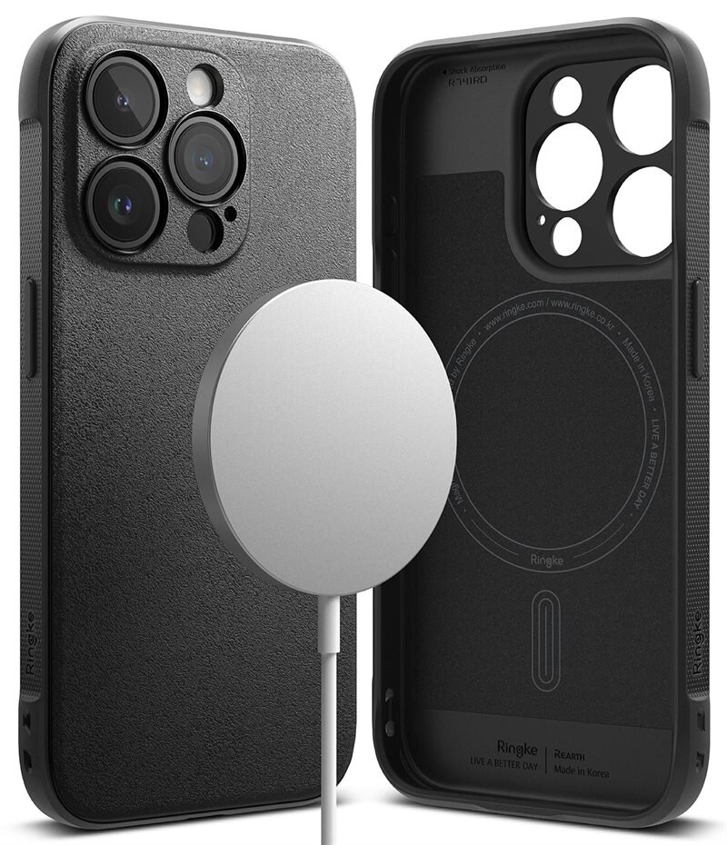 Ringke Onyx Magnetic Case iPhone 15 Pro Black - Snyggt MagSafe-skal