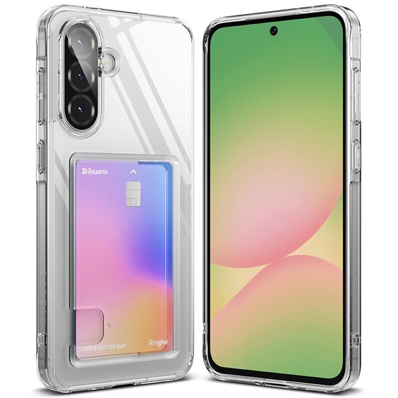 Ringke Fusion Card Case Samsung Galaxy A36 Clear - Mobilskal med korthållare