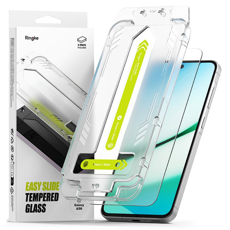 Ringke Easy Slide Glass (2-pack) Samsung Galaxy A56