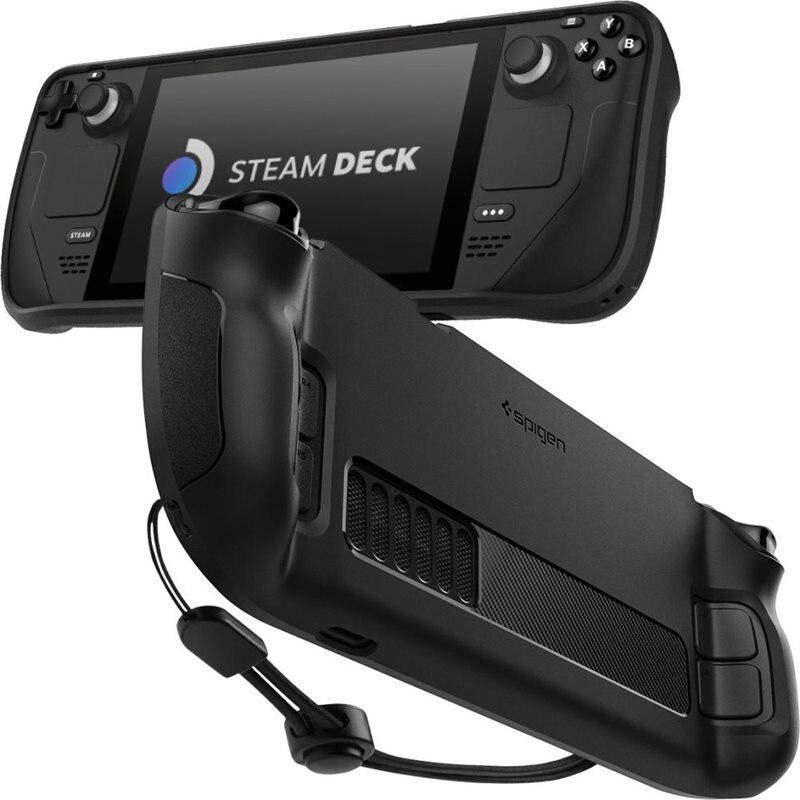Spigen Steam Deck Skal Rugged Armor Svart - Skyddande skal