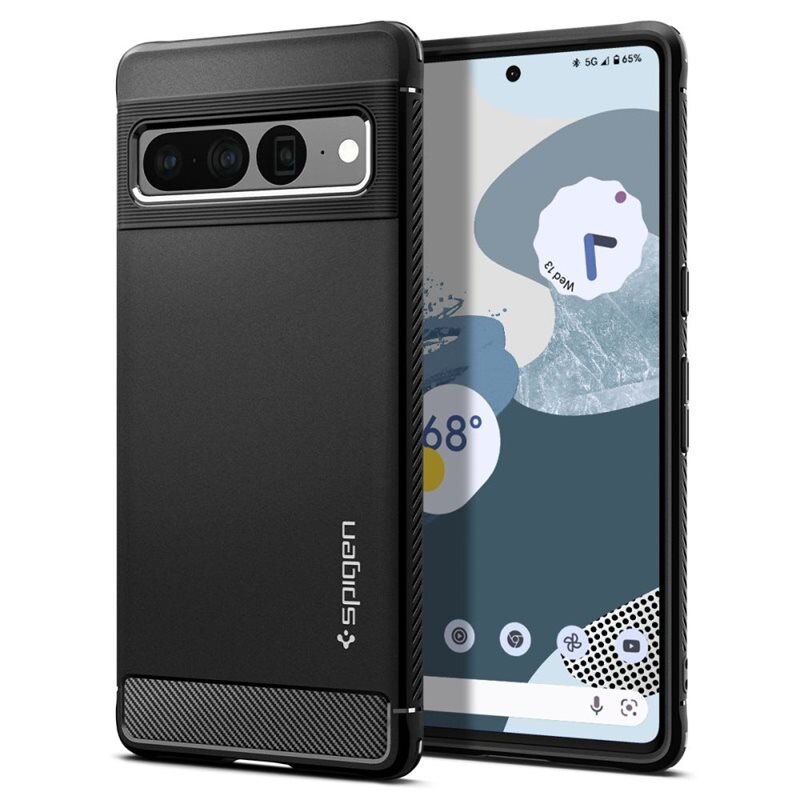 Spigen Google Pixel 7 Pro Skal Rugged Armor Svart - Mobilskal - Stöttåligt