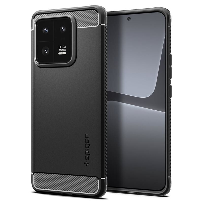Spigen Xiaomi 13 Pro Skal Rugged Armor Svart - Mobilskal - Stöttåligt
