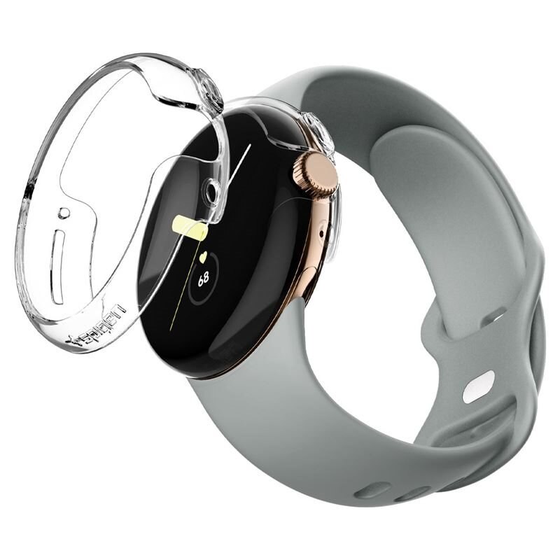 Spigen Google Pixel Watch 2 Case Thin Fit Crystal Clear - Tunt mobilskal i slimmad design