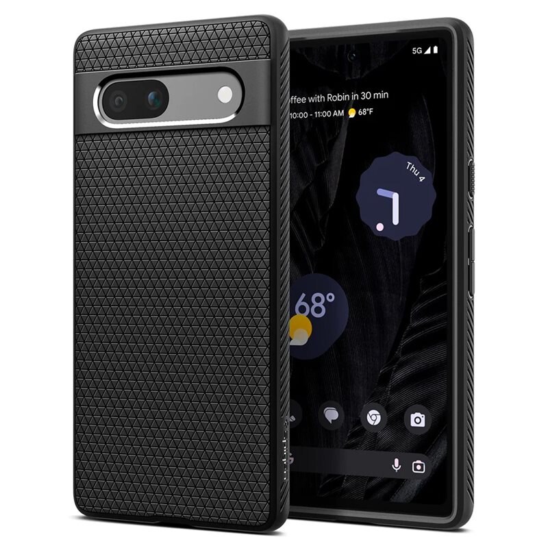 Spigen Google Pixel 7a Skal Liquid Air Svart - Snyggt mobilskal