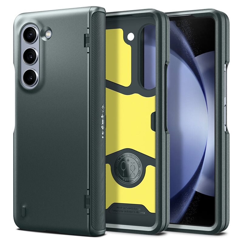 Spigen Galaxy Z Fold 5 Slim Armor Pro Case Abyss Green - Mobilskal