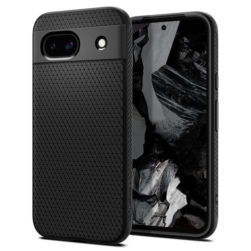Spigen Google Pixel 8a Case Liquid Air Matte Black - Snyggt mobilskal