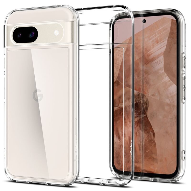 Spigen Google Pixel 8a Case Ultra Hybrid Crystal Clear - Mobilskal