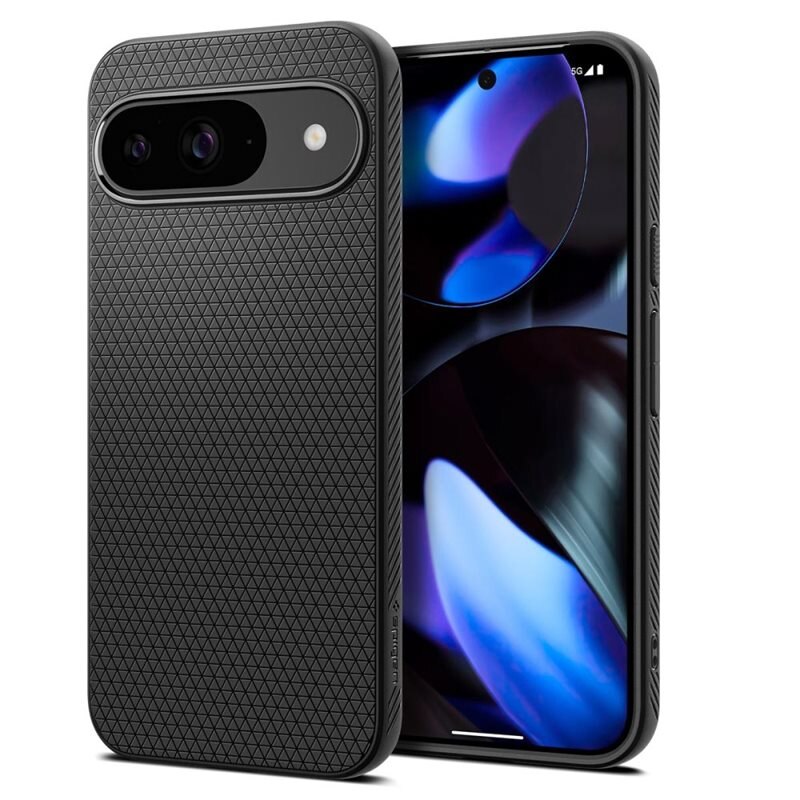 Spigen Google Pixel 9 Pro Case Liquid Air Matte Black - Snyggt mobilskal