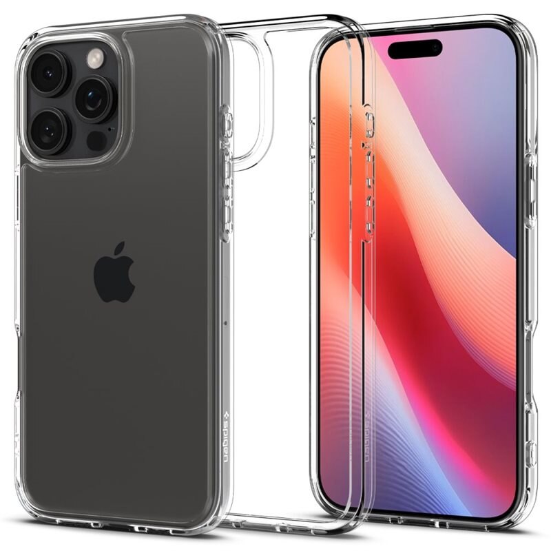 Spigen iPhone 16 Pro Max Case Ultra Hybrid Crystal Clear - Mobilskal
