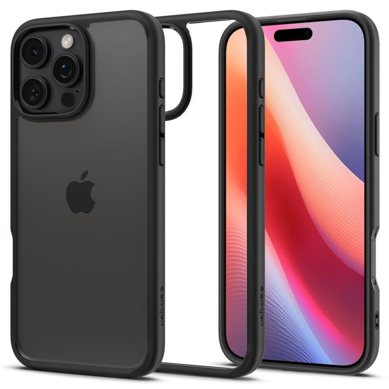Spigen iPhone 16 Pro Max Case Ultra Hybrid Matte Black - Mobilskal