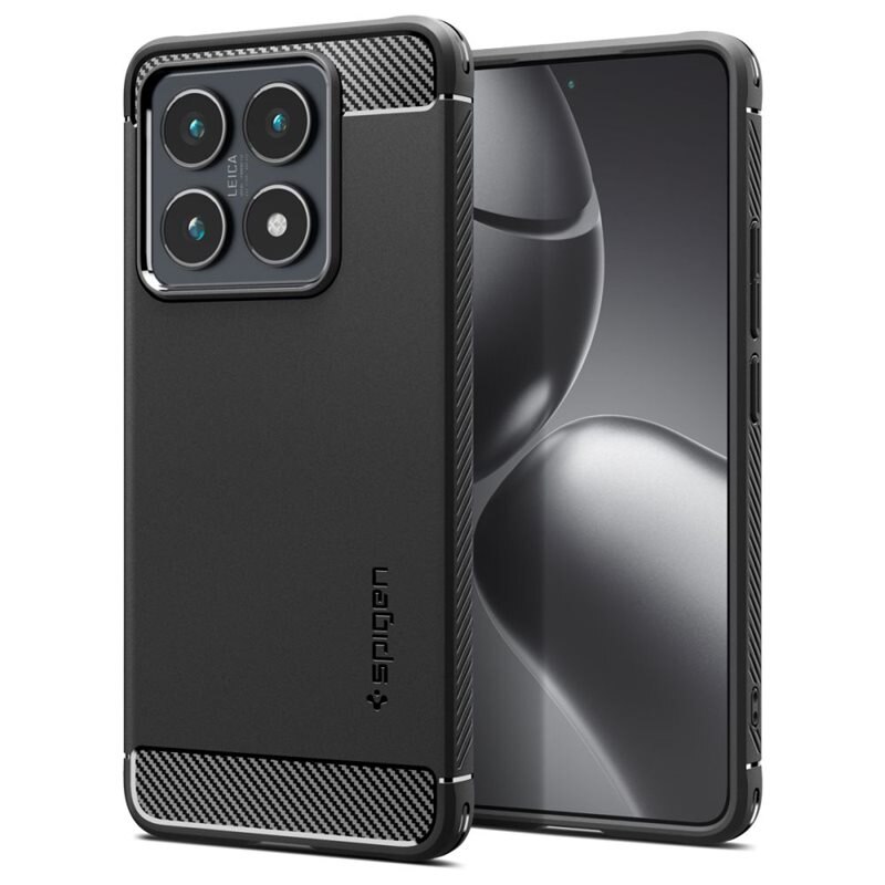 Spigen Xiaomi 14T Pro Case Rugged Armor Black - Mobilskal - Stöttåligt
